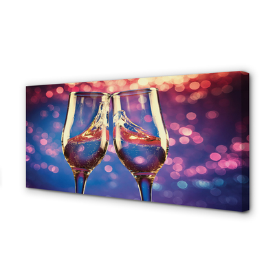 Tablouri canvas Colorat ochelari de fundal șampanie