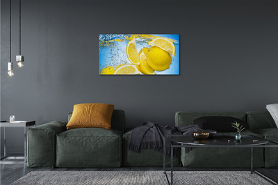 Tablouri canvas Lemon în apă