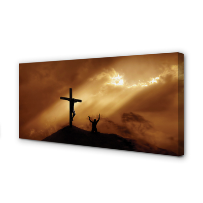 Tablouri canvas Isus Cruce de lumină