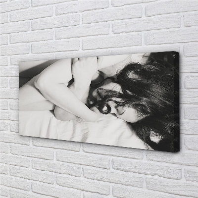 Tablouri canvas femeie de dormit