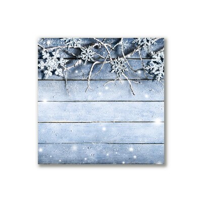 Tablou pe panza canvas Sărbători, fulgi de zăpadă, iarnă, îngheț