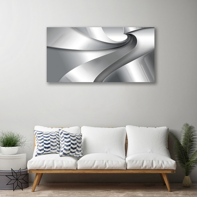 Tablou pe panza canvas Abstract Art Art Silver Grey