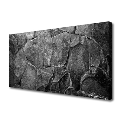Tablou pe panza canvas Rocky Rocks Natura Gri Negru