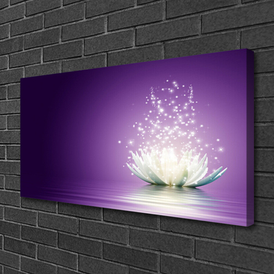 Tablou pe panza canvas Lotus Floral violet