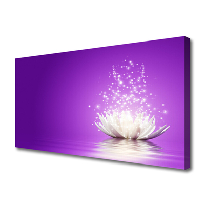 Tablou pe panza canvas Lotus Flower Floral violet