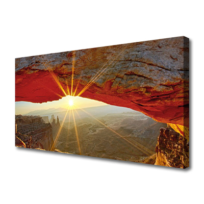 Tablou pe panza canvas Grand Canyon Peisaj Roșu Maro