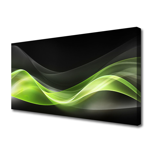 Tablou pe panza canvas Abstract Art Verde Gri Negru