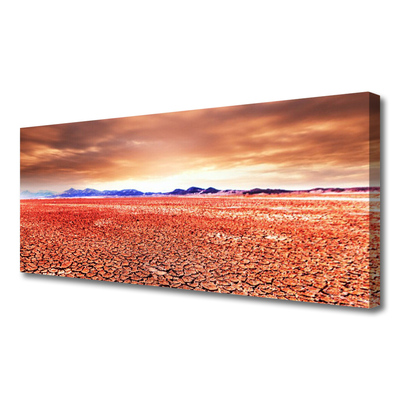 Tablou pe panza canvas Desert Peisaj Roșu Albastru
