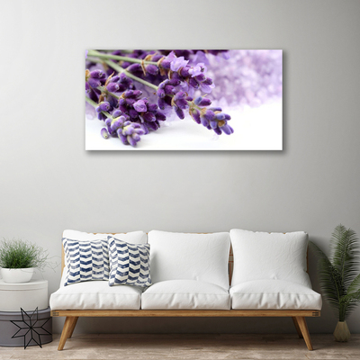 Tablou pe panza canvas Flori Floral violet