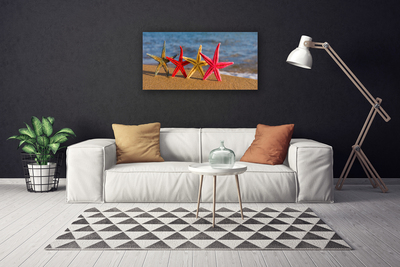 Tablou pe panza canvas Plaja Starfish Art Multi