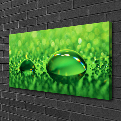 Tablou pe panza canvas Waterdrop Art Green