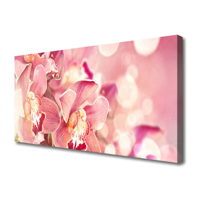 Tablou pe panza canvas Flori Floral Bej Maro