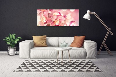 Tablou pe panza canvas Flori Floral Bej Maro