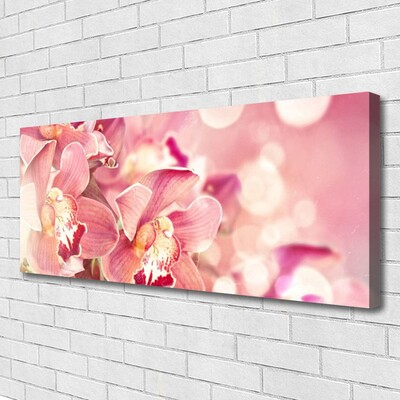 Tablou pe panza canvas Flori Floral Bej Maro