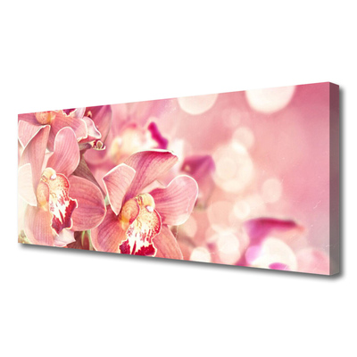 Tablou pe panza canvas Flori Floral Bej Maro