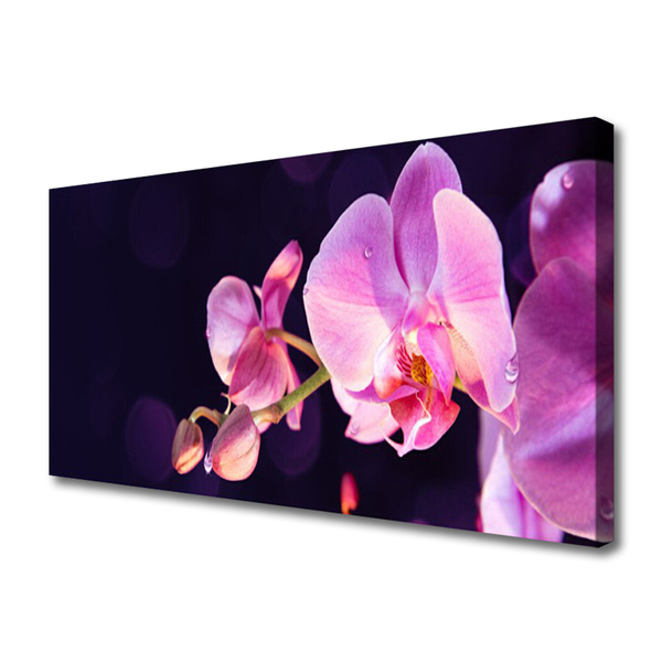 Tablou pe panza canvas Flori Floral Roz Violet