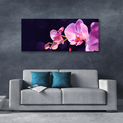 Tablou pe panza canvas Flori Floral Roz Violet