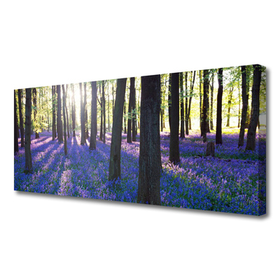 Tablou pe panza canvas Pădure Natura Brown Violet