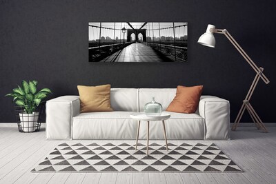 Tablou pe panza canvas Podul Arhitectura Gri