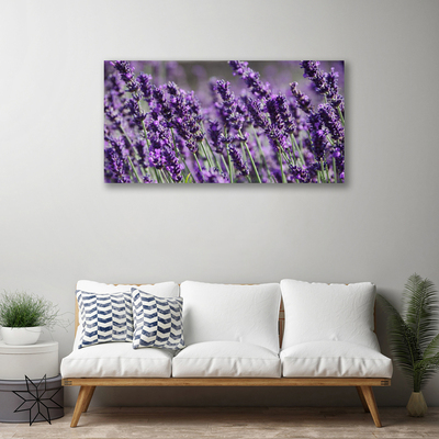 Tablou pe panza canvas Flori Floral violet