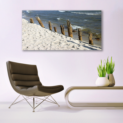 Tablou pe panza canvas Sea Beach Peisaj Maro Albastru