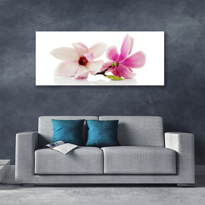 Tablou pe panza canvas Flori Floral Roz Alb