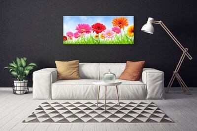 Tablou pe panza canvas Flori Iarbă Floral Multi