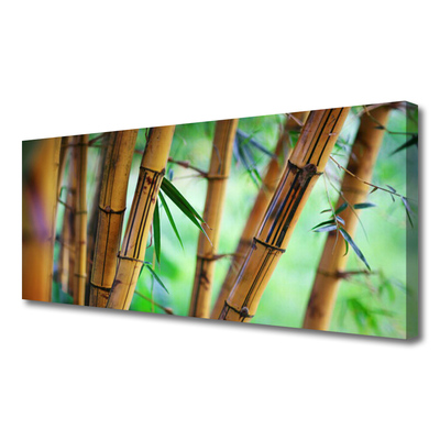 Tablou pe panza canvas Bamboo Natura Galben