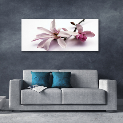 Tablou pe panza canvas Flori Floral alb