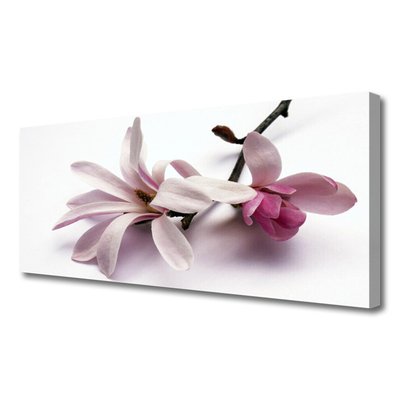 Tablou pe panza canvas Flori Floral alb