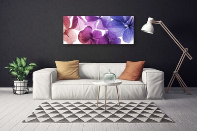 Tablou pe panza canvas Flori Floral Roz Violet