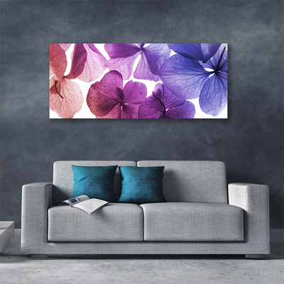 Tablou pe panza canvas Flori Floral Roz Violet