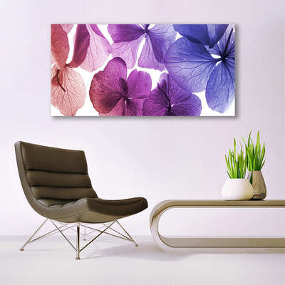 Tablou pe panza canvas Flori Floral Roz Violet