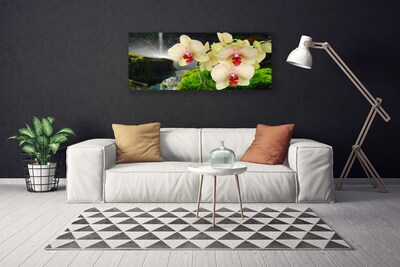 Tablou pe panza canvas Copaci Floral Alb Roșu