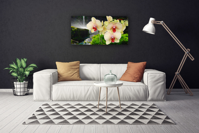 Tablou pe panza canvas Copaci Floral Alb Roșu