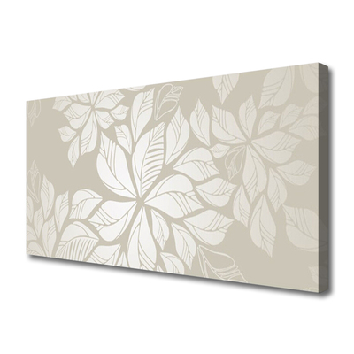 Tablou pe panza canvas Flori Art Gray