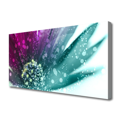 Tablou pe panza canvas Flower Art Roșu Albastru