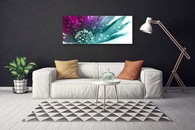 Tablou pe panza canvas Flower Art Roșu Albastru