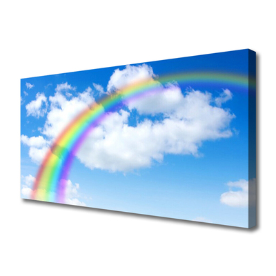 Tablou pe panza canvas Rainbow Natura Multi
