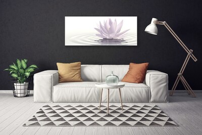 Tablou pe panza canvas Water Flower Art White