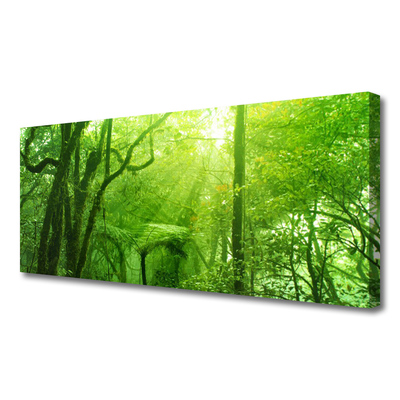 Tablou pe panza canvas Copaci Natura Brun Verde