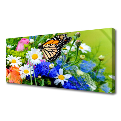 Tablou pe panza canvas Flori Natura Multi