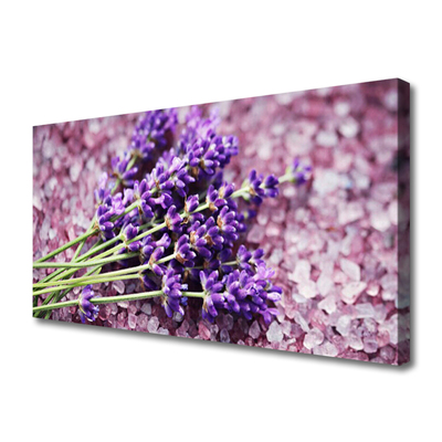 Tablou pe panza canvas Flori Floral violet