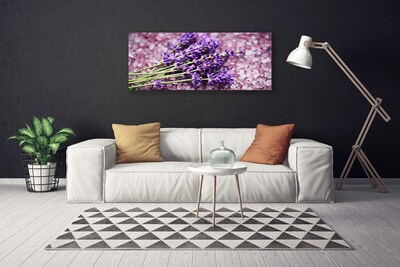 Tablou pe panza canvas Flori Floral violet