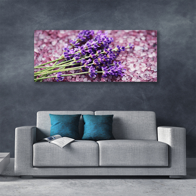 Tablou pe panza canvas Flori Floral violet