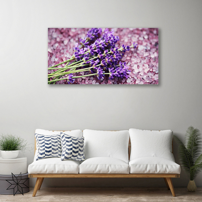 Tablou pe panza canvas Flori Floral violet