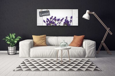 Tablou pe panza canvas Flori Floral violet