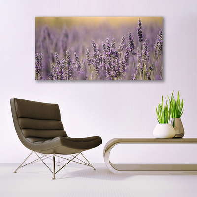 Tablou pe panza canvas Flori Floral violet