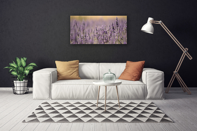 Tablou pe panza canvas Flori Floral violet