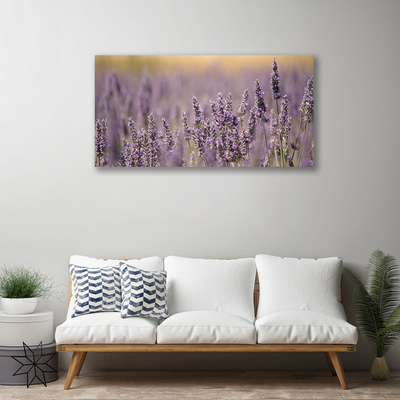 Tablou pe panza canvas Flori Floral violet